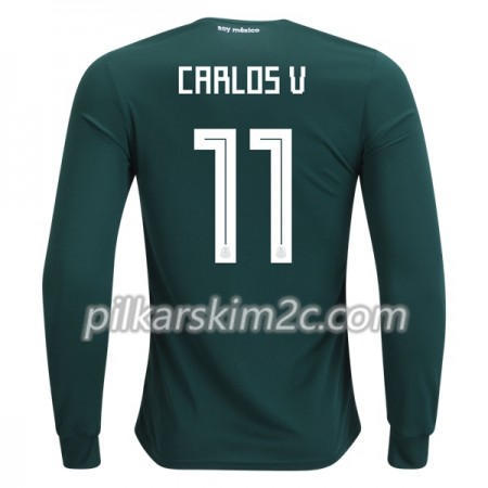 Koszulka Meksyk Carlos V 11 Główna Mistrzostwa Świata 2018 - Koszulki Piłkarskie(L/S)